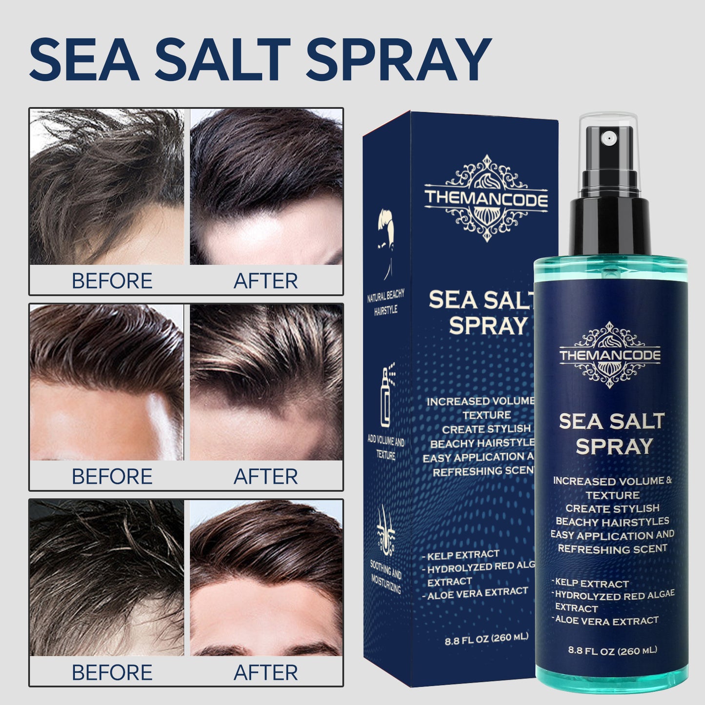 8.8 FL OZ Sea Salt Spray for Hair
