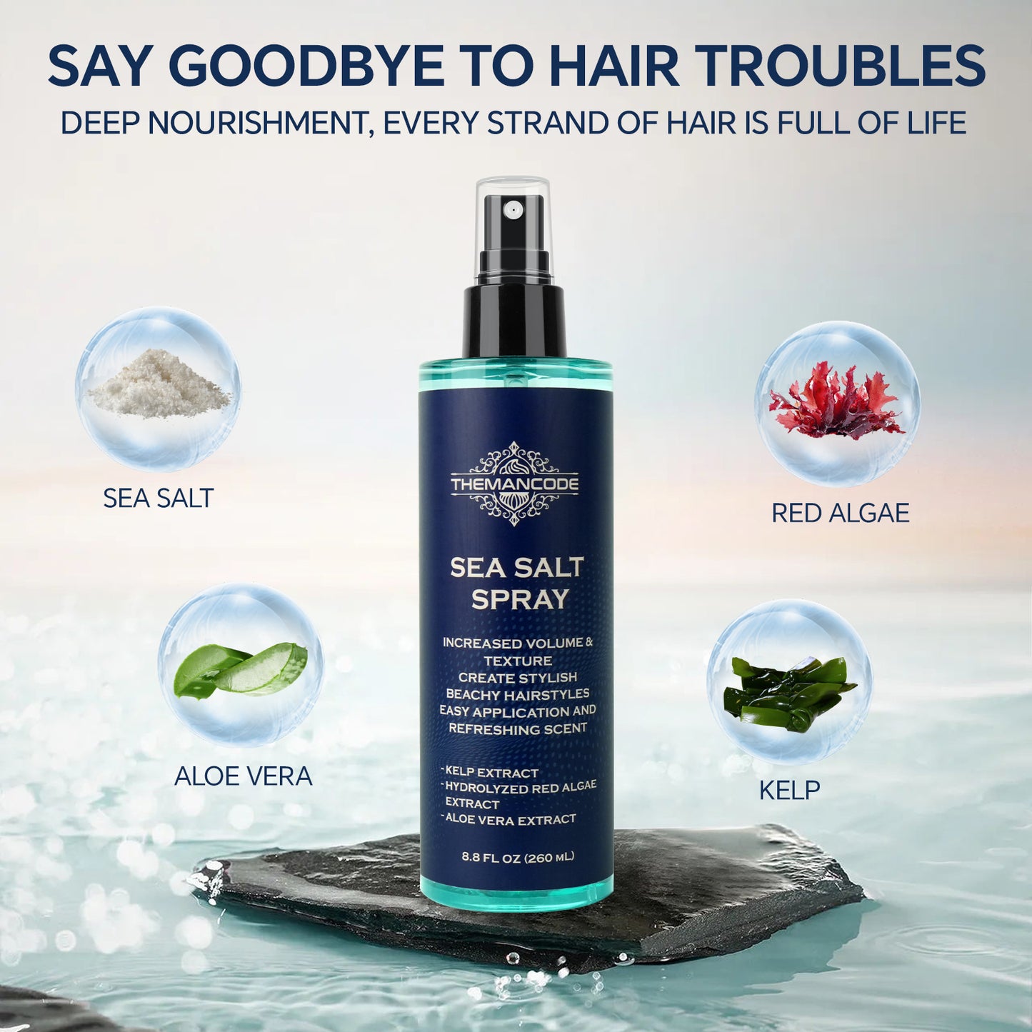 8.8 FL OZ Sea Salt Spray for Hair